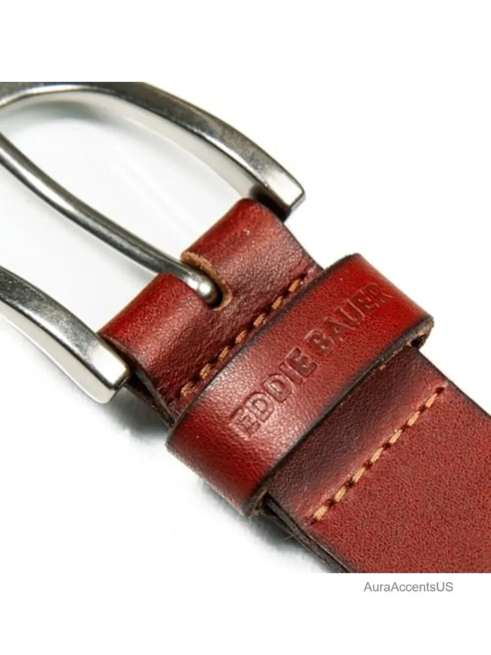 Genuine Leather Belt with Metal Buckle, Casual Women's Accessory